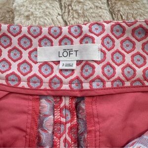 Short Ann Taylor Loft - Floral Jacquard Riviera - Taille 0 (femme) - Neuf Sans étiquette